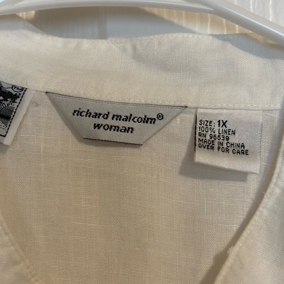 Women’s White Linen Shirt - Picture 2 of 5
